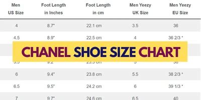 chanel shoe size 39 conversion|Chanel size chart.